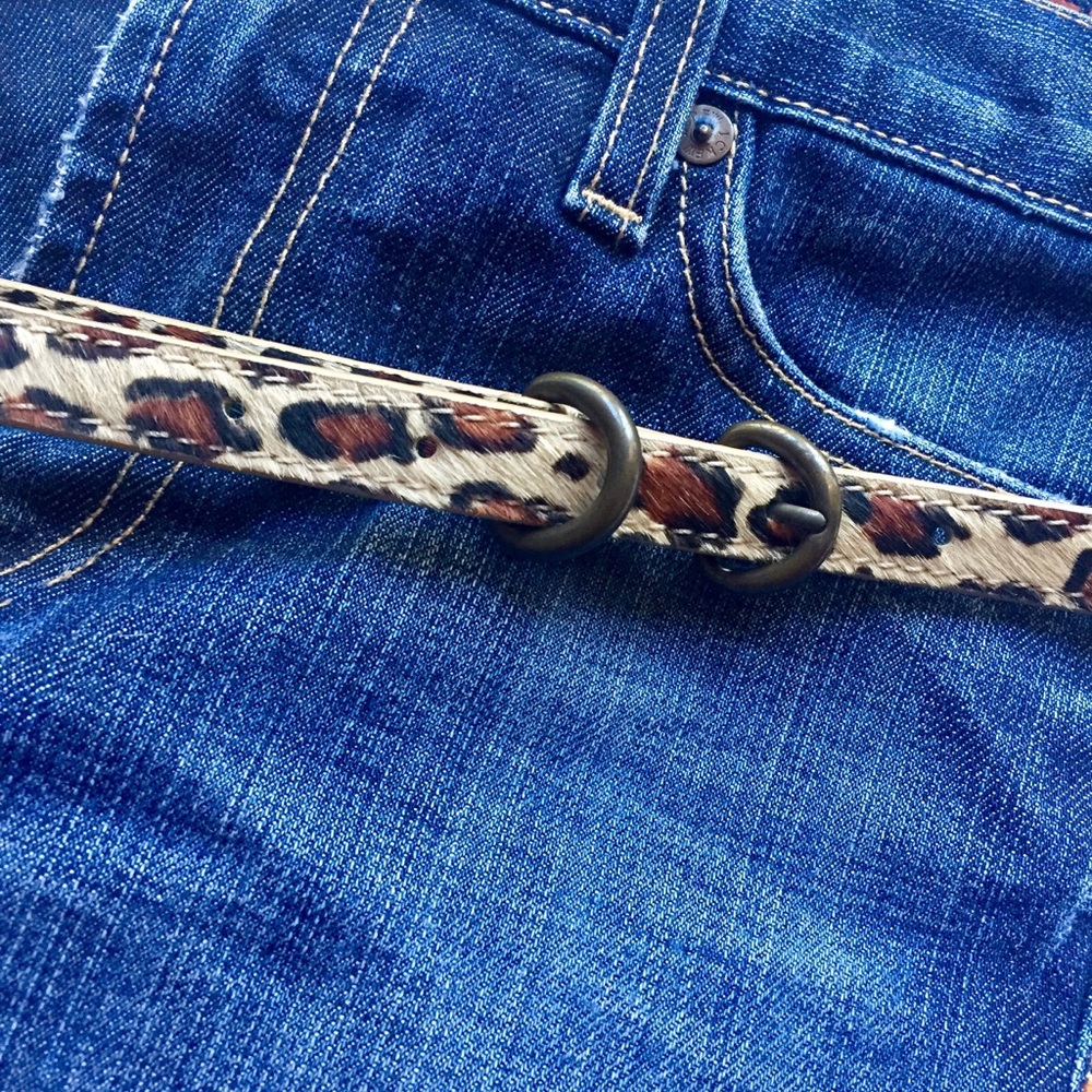 J. Crew Calf Hair Belt